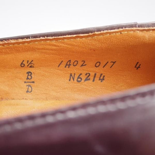 極美品★オールデン 6.5D【現行定価17万円程度★コードバン/ビームス別注/N6214】マディソン/スリッポン/ローファー/赤茶/ALDEN★k260
