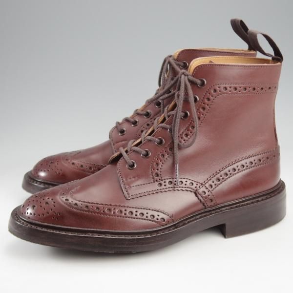 極美品★トリッカーズ SIZE 6.5【定価￥132,000-★ダイナイトソール/MALTON/モールトン】M2508/カントリーブーツ/赤茶/Tricker's★k261