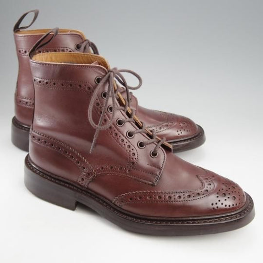 極美品★トリッカーズ SIZE 6.5【定価￥132,000-★ダイナイトソール/MALTON/モールトン】M2508/カントリーブーツ/赤茶/Tricker's★k261