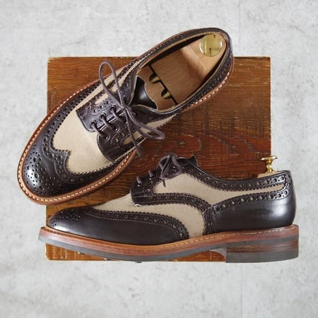未使用★トリッカーズ SIZE 7【バートン同系モデル★ダイナイトソール/BOWOOD/カントリーシューズ】M6973/フルブローグ/Tricker's★k263