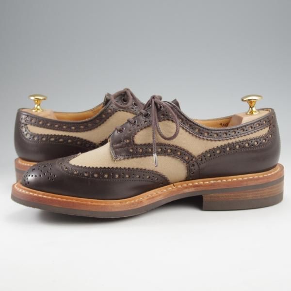 未使用★トリッカーズ SIZE 7【バートン同系モデル★ダイナイトソール/BOWOOD/カントリーシューズ】M6973/フルブローグ/Tricker's★k263