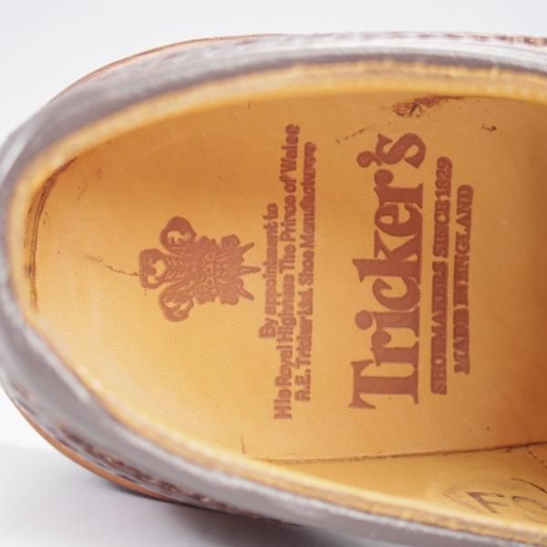 未使用★トリッカーズ SIZE 7【バートン同系モデル★ダイナイトソール/BOWOOD/カントリーシューズ】M6973/フルブローグ/Tricker's★k263