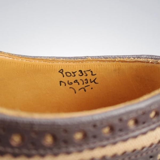 未使用★トリッカーズ SIZE 7【バートン同系モデル★ダイナイトソール/BOWOOD/カントリーシューズ】M6973/フルブローグ/Tricker's★k263