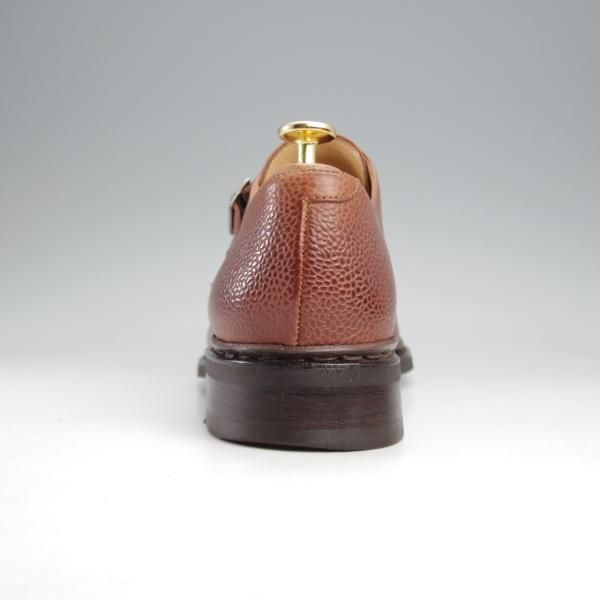 美品★パラブーツ SIZE 8.5【モデル定価￥90,200-★VIGNY/ヴィニー/ダブルモンク】グレインレザー/茶/メンズ/Paraboot★k264