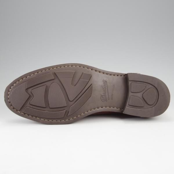 美品★パラブーツ SIZE 8.5【モデル定価￥90,200-★VIGNY/ヴィニー/ダブルモンク】グレインレザー/茶/メンズ/Paraboot★k264