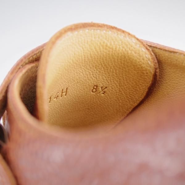 美品★パラブーツ SIZE 8.5【モデル定価￥90,200-★VIGNY/ヴィニー/ダブルモンク】グレインレザー/茶/メンズ/Paraboot★k264