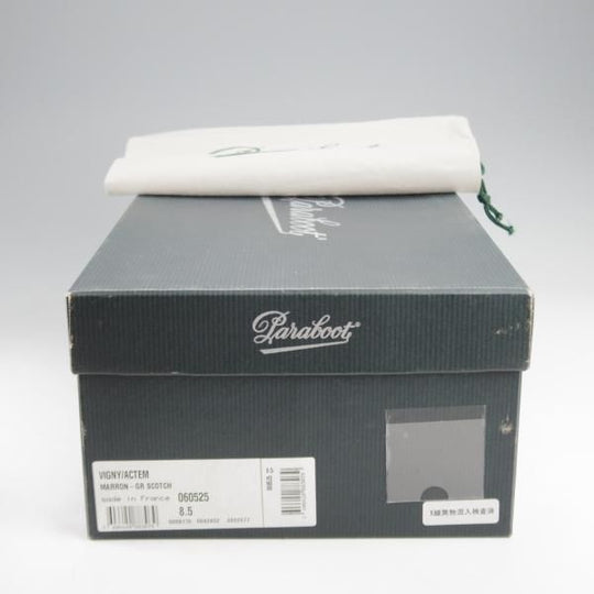 美品★パラブーツ SIZE 8.5【モデル定価￥90,200-★VIGNY/ヴィニー/ダブルモンク】グレインレザー/茶/メンズ/Paraboot★k264