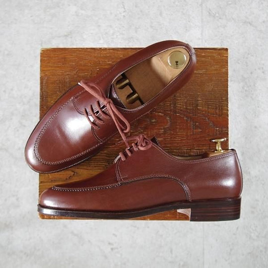 未使用★(伊)タニノクリスチー SIZE 6【デッドストック品★Uチップ/茶】カーフ/メンズ/TANINO CRISCI★k266