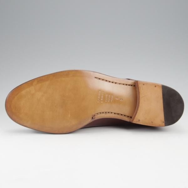 未使用★(伊)タニノクリスチー SIZE 6【デッドストック品★Uチップ/茶】カーフ/メンズ/TANINO CRISCI★k266