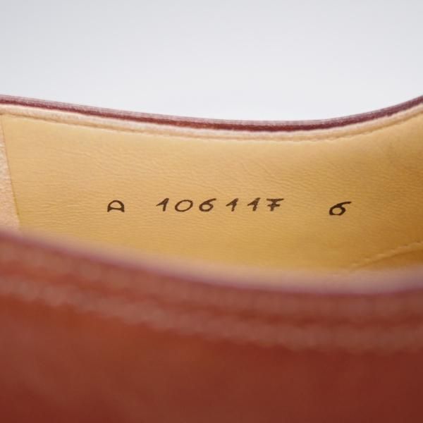 未使用★(伊)タニノクリスチー SIZE 6【デッドストック品★Uチップ/茶】カーフ/メンズ/TANINO CRISCI★k266