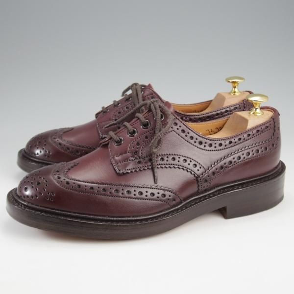 極美品★トリッカーズ SIZE 6.5【定価￥121,000-★BOURTON/バートン】m5633/カントリーシューズ/カーフ/赤茶/短靴/Tricker's★k265