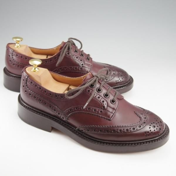 極美品★トリッカーズ SIZE 6.5【定価￥121,000-★BOURTON/バートン】m5633/カントリーシューズ/カーフ/赤茶/短靴/Tricker's★k265