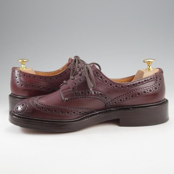 極美品★トリッカーズ SIZE 6.5【定価￥121,000-★BOURTON/バートン】m5633/カントリーシューズ/カーフ/赤茶/短靴/Tricker's★k265