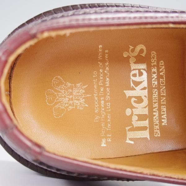 極美品★トリッカーズ SIZE 6.5【定価￥121,000-★BOURTON/バートン】m5633/カントリーシューズ/カーフ/赤茶/短靴/Tricker's★k265