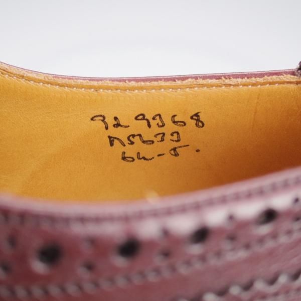 極美品★トリッカーズ SIZE 6.5【定価￥121,000-★BOURTON/バートン】m5633/カントリーシューズ/カーフ/赤茶/短靴/Tricker's★k265