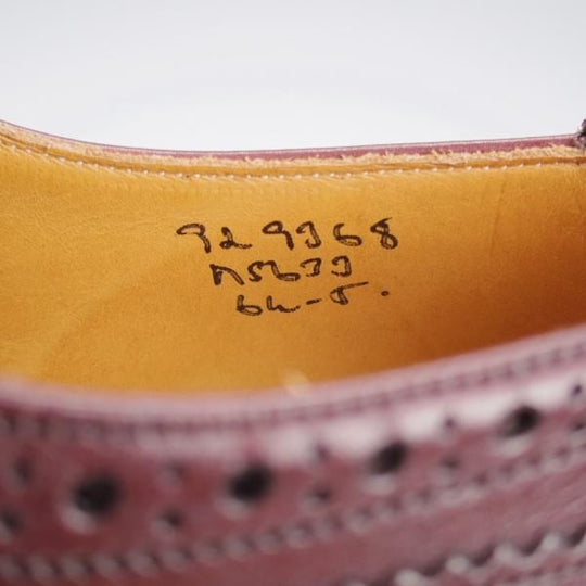 極美品★トリッカーズ SIZE 6.5【定価￥121,000-★BOURTON/バートン】m5633/カントリーシューズ/カーフ/赤茶/短靴/Tricker's★k265