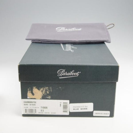 美品★パラブーツ SIZE 8.5【モデル定価￥96,800-★BLUE WORK別注(TOMORROWLAND)】シャンボード/Uチップ/NOIR/黒/Paraboot★k268