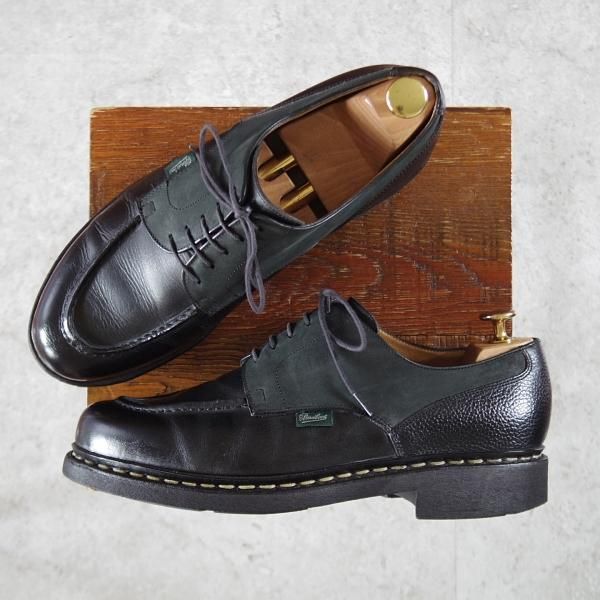 ※最終値下げ【新品未使用】 Paraboot | CHAMBOAD サイズ:8 パラブーツ SIZE 8【クレイジーパターンのCHAMBORD/黒】 | 高級中古