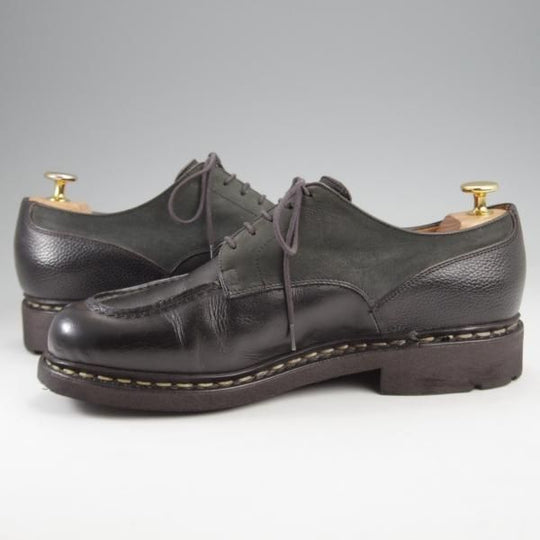 ★パラブーツ SIZE 8【モデル定価￥96,800-★クレイジーパターンのCHAMBORD/シャンボード】シップス別注/Uチップ/黒/Paraboot★k269