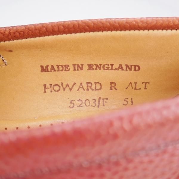 ★(英)チーニー 5.5F【定価￥82,500-★ダイナイトソール仕様/HOWARD R】ハワード/5203ラスト/コインローファー/赤茶/メンズ/CHEANEY★k272