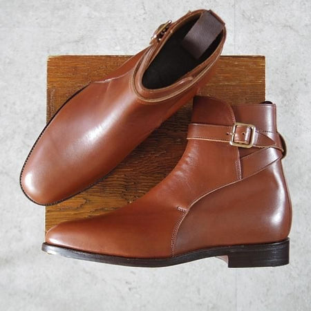 未使用★トリッカーズ SIZE 7.5【現行定価10万円以上★ジョッパーブーツ/Chepstow/6823】カーフ/Beachnut/茶/Tricker's★k274