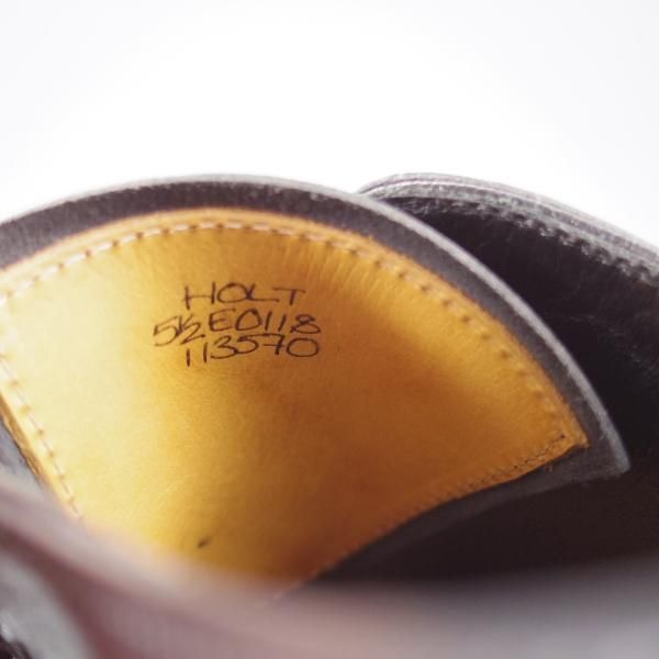 美品★ジョンロブ 5.5E【定価￥324,000-★イヤーモデル(2019年)/世界750足限定】HOLT/0118ラスト/ホールカット/黒/JOHN LOBB★k275