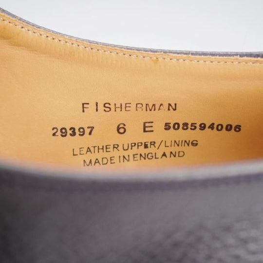 極美品★クロケット&ジョーンズ 6E【定価￥99,000-★グルカサンダル/FIHSERMAN】フィッシャーマン/紺/メンズ/Crockett&Jones★k276