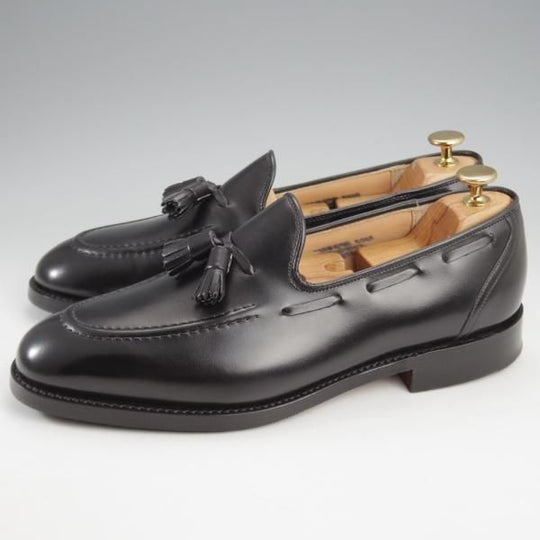 極美品★チャーチ 75F/UK7.5【定価￥176,000-★KINGSLEY 2/キングスレー】69Rラスト/タッセルローファー/カーフ/黒/メンズ/Church'★k278