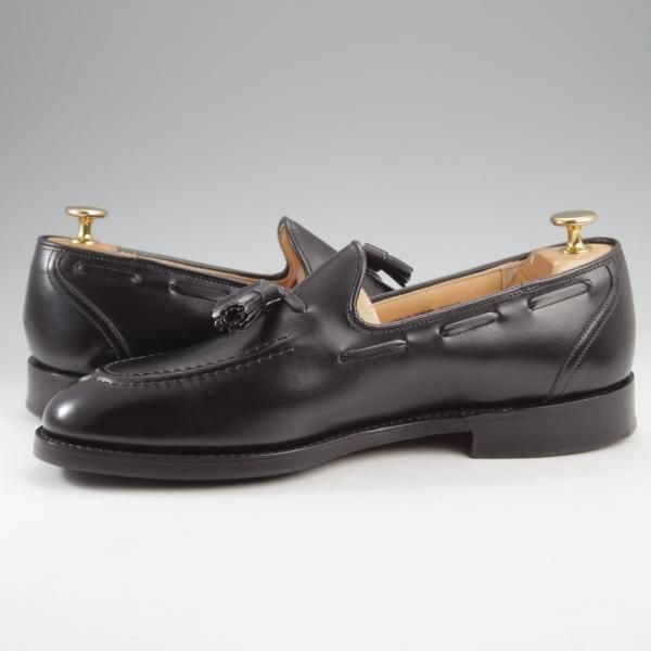 極美品★チャーチ 75F/UK7.5【定価￥176,000-★KINGSLEY 2/キングスレー】69Rラスト/タッセルローファー/カーフ/黒/メンズ/Church'★k278