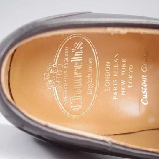 極美品★チャーチ 75F/UK7.5【定価￥176,000-★KINGSLEY 2/キングスレー】69Rラスト/タッセルローファー/カーフ/黒/メンズ/Church'★k278