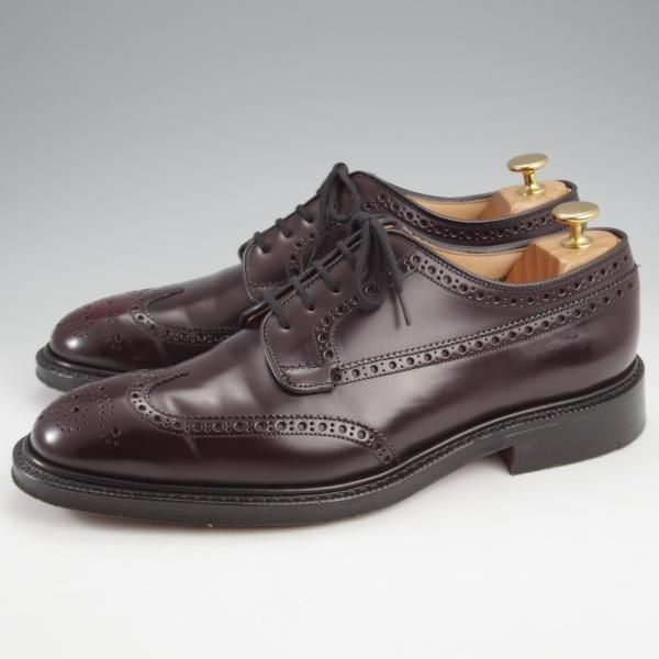 極美品★チャーチ 80F/UK8【定価￥198,000-★グラフトン/GRAFTON】173ラスト/フルブローグ/赤茶/メンズ/Church'★k282