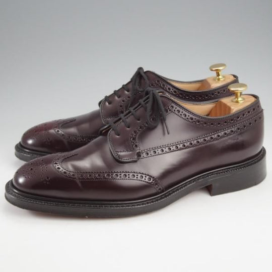 極美品★チャーチ 80F/UK8【定価￥198,000-★グラフトン/GRAFTON】173ラスト/フルブローグ/赤茶/メンズ/Church'★k282