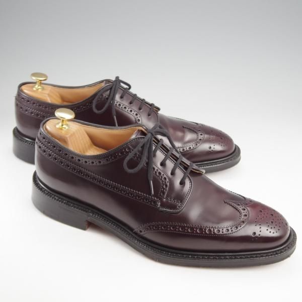 極美品★チャーチ 80F/UK8【定価￥198,000-★グラフトン/GRAFTON】173ラスト/フルブローグ/赤茶/メンズ/Church'★k282