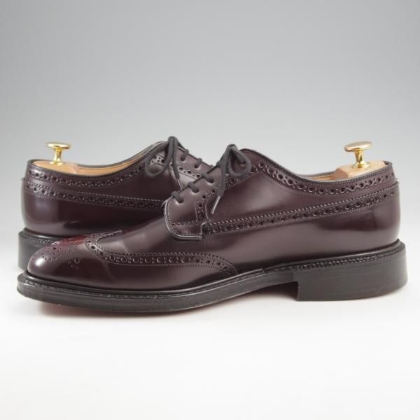 極美品★チャーチ 80F/UK8【定価￥198,000-★グラフトン/GRAFTON】173ラスト/フルブローグ/赤茶/メンズ/Church'★k282
