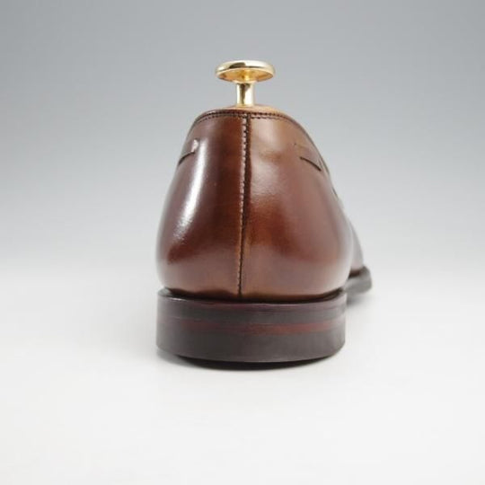 極美品★クロケット&ジョーンズ 9.5E【定価￥99,000-★CAVENDISH 3/キャベンディッシュ】タッセルローファー/濃茶/Crockett&Jones★k283
