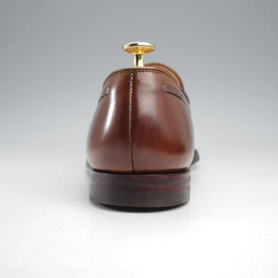 極美品★クロケット&ジョーンズ 9.5E【定価￥99,000-★CAVENDISH 3/キャベンディッシュ】タッセルローファー/濃茶/Crockett&Jones★k283