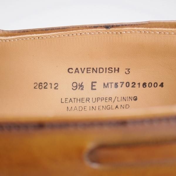 極美品★クロケット&ジョーンズ 9.5E【定価￥99,000-★CAVENDISH 3/キャベンディッシュ】タッセルローファー/濃茶/Crockett&Jones★k283