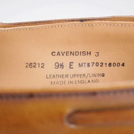 極美品★クロケット&ジョーンズ 9.5E【定価￥99,000-★CAVENDISH 3/キャベンディッシュ】タッセルローファー/濃茶/Crockett&Jones★k283