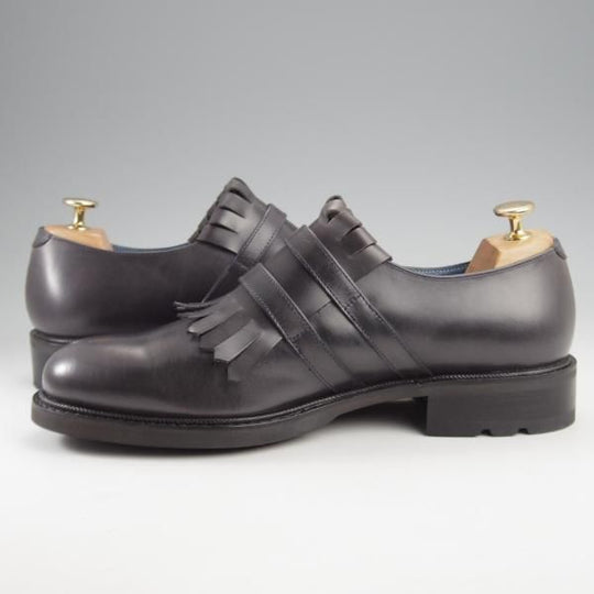 未使用★パラブーツ SIZE 8【貴重★キルトダブルモンク/濃紺】カーフ/メンズ/Paraboot★k287