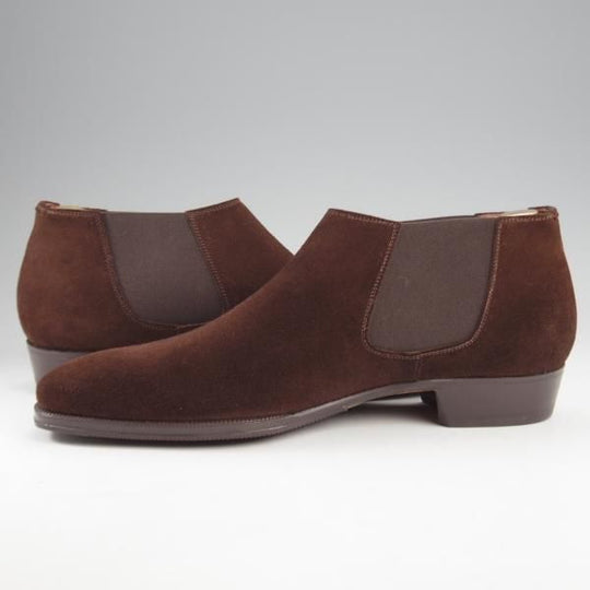 未使用★(伊)エンツォ・ボナフェ SIZE 9.5【定価￥143,000-★ビームス別注/CARY GRANT2】ケーリーグラント/サイドゴアブーツ/濃茶★k288