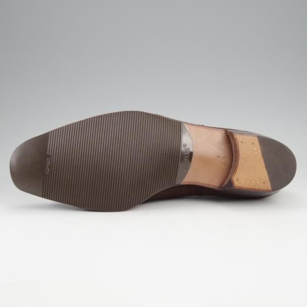 未使用★(伊)エンツォ・ボナフェ SIZE 9.5【定価￥143,000-★ビームス別注/CARY GRANT2】ケーリーグラント/サイドゴアブーツ/濃茶★k288