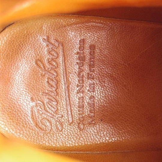 極上★パラブーツ SIZE 8.5【貴重★フォック仕様(アザラシの毛皮)/MUCY】ミューシー/チロリアンブーツ/濃茶/メンズ/Paraboot★k289