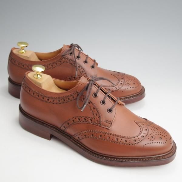 未使用★クロケット&ジョーンズ 7EX【★フルブローグ/ANGUS】232ラスト/FOX GORSE/茶/メンズ/Crockett&Jones★k301