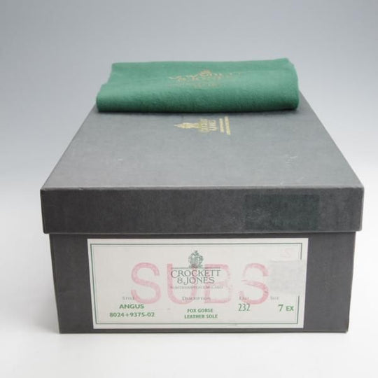 未使用★クロケット&ジョーンズ 7EX【★フルブローグ/ANGUS】232ラスト/FOX GORSE/茶/メンズ/Crockett&Jones★k301