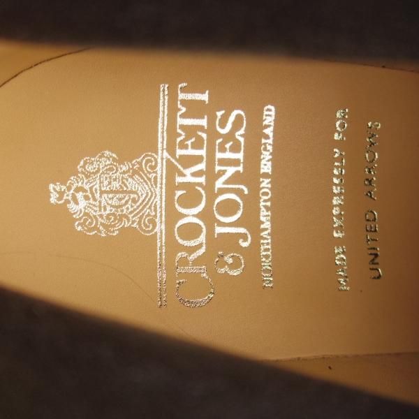 未使用★クロケット&ジョーンズ 8E【定価￥90,200-★ユナイテッドアローズ別注/RADNOR】ブーツ/スエード/黒/Crockett&Jones★k302