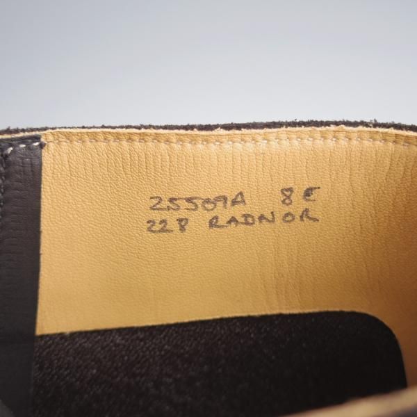 未使用★クロケット&ジョーンズ 8E【定価￥90,200-★ユナイテッドアローズ別注/RADNOR】ブーツ/スエード/黒/Crockett&Jones★k302