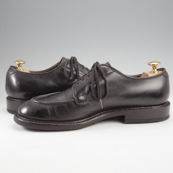 極上★(浅草)The Ruttshoes &Co./ラッドシューズ 7D【貴重★オーダー品/RIDLEY/ハンドソーンウェルテッド製法】Uチップ/カーフ/黒★k305