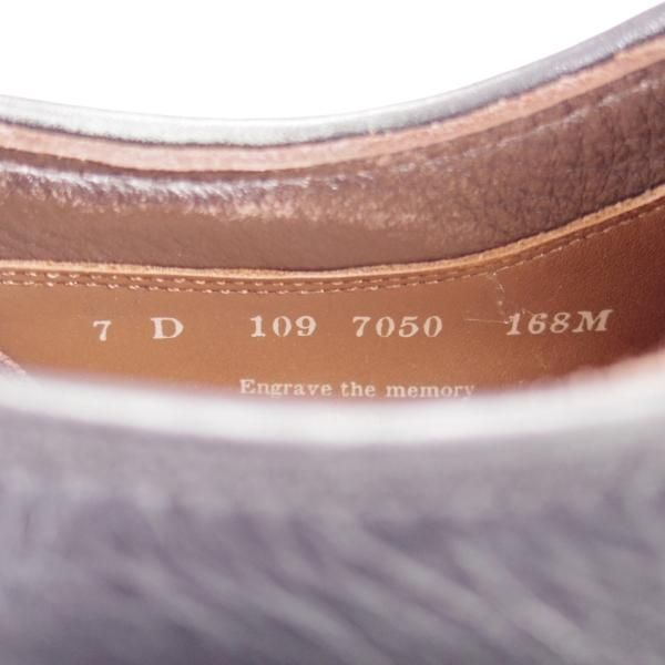 極上★(浅草)The Ruttshoes &Co./ラッドシューズ 7D【貴重★オーダー品/RIDLEY/ハンドソーンウェルテッド製法】Uチップ/カーフ/黒★k305