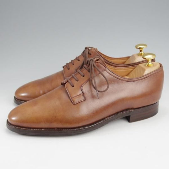 ★ジョンロブ 5.5E【貴重★PARISロゴ時代/236ラスト/PIERSON】プレーントゥ/カーフ/茶/メンズ/JOHN LOBB★k306