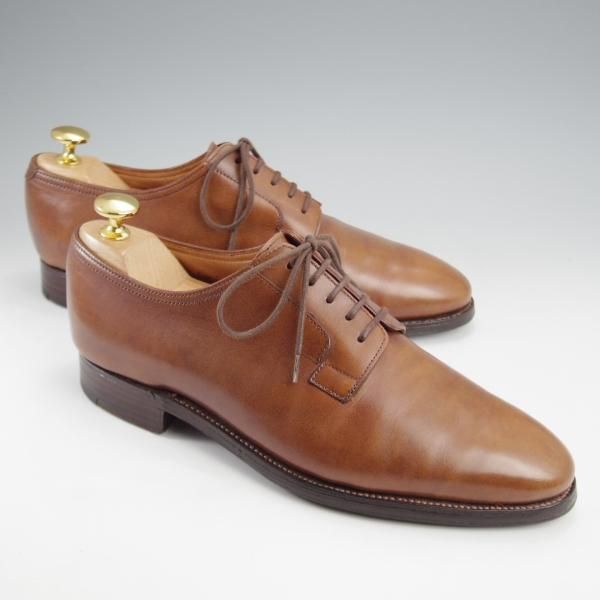 JOHNLOBBジョンロブ スエードプレーントゥPIERSON茶9E JOHNLOBBジョンロブ スエードプレーントゥPIERSON茶9E JOHNLOBB